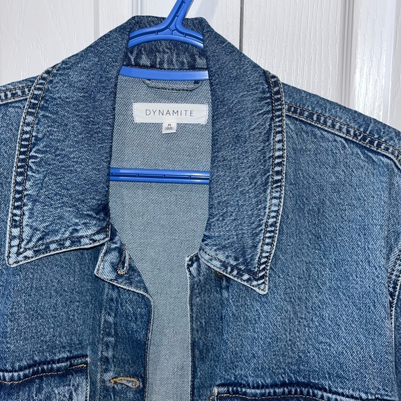 Dynamite Denim Shacket - Picture 2 of 3